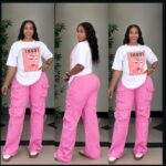 womens-graphic-tee-pink-cargo-pants-two-piece-set